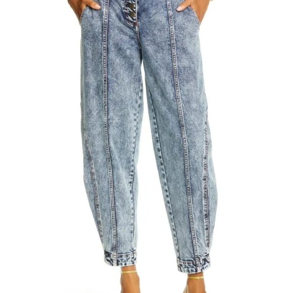 Ulla Johnson Brodie Taper Ankle Jeans 